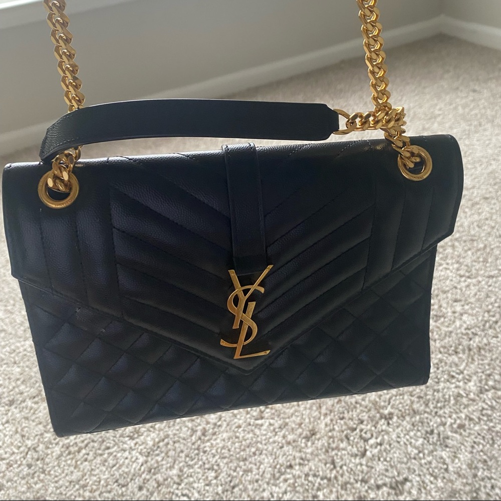 Authentic YSL envelop large handbag like new NO Trades